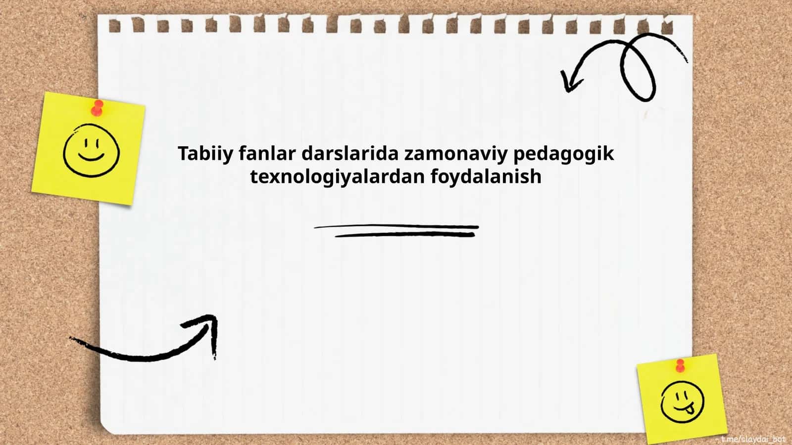 Tabiiy fanlar darslarida zamonaviy pedagogik texnologiyalardan foydalanish