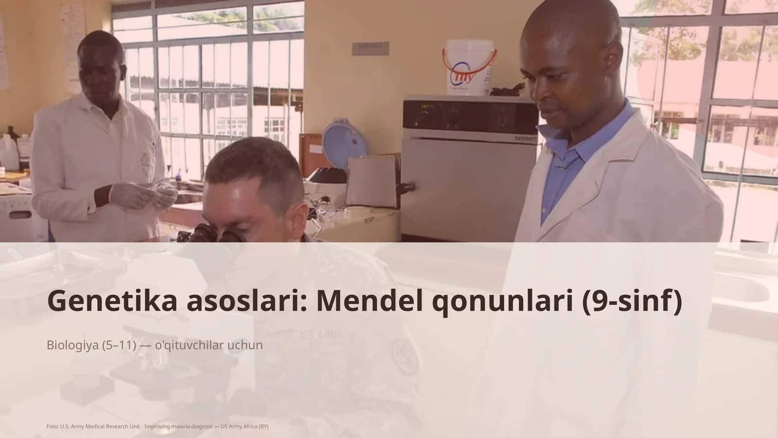 Genetika asoslari: Mendel qonunlari (9-sinf)