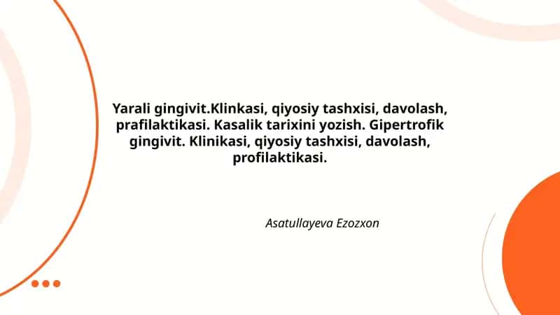 Yarali gingivit