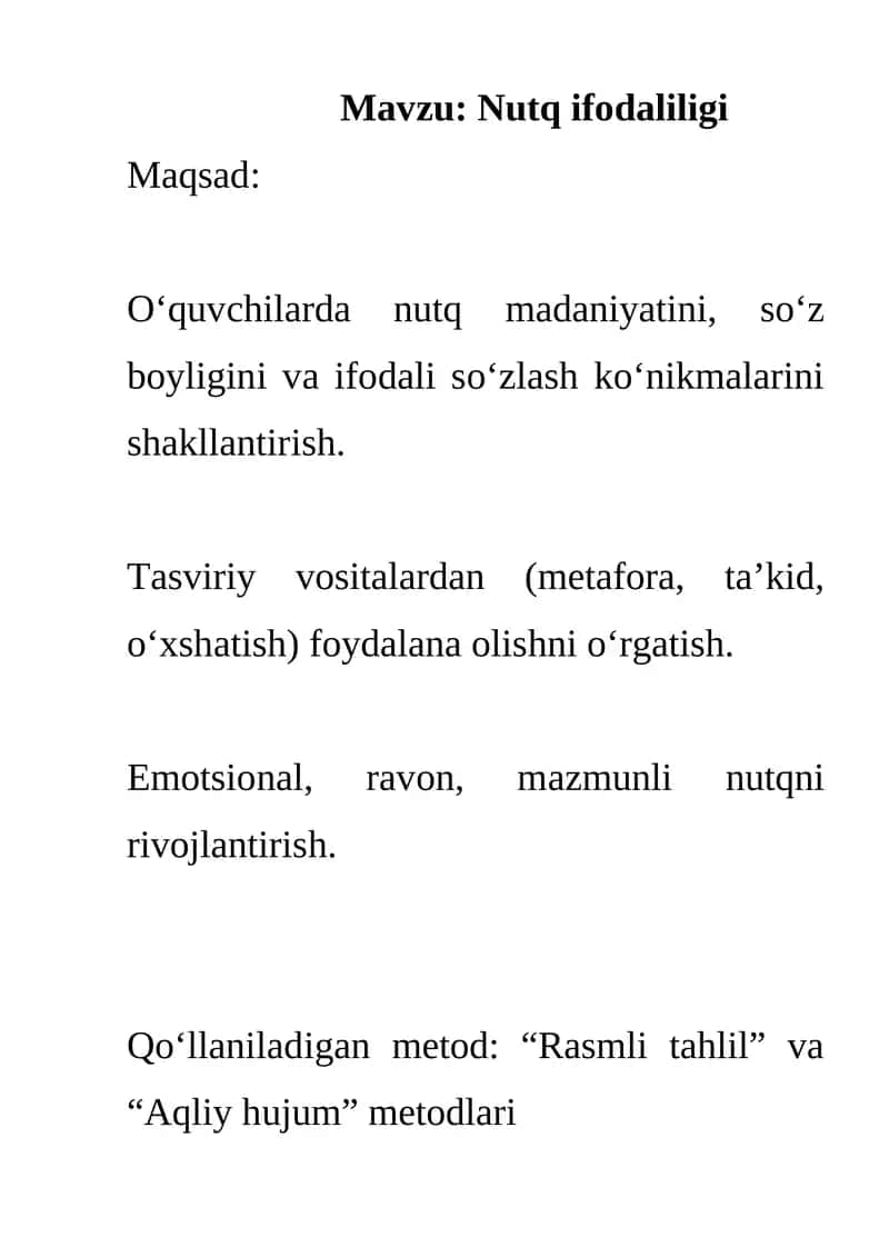 Nutq ifodaliligi