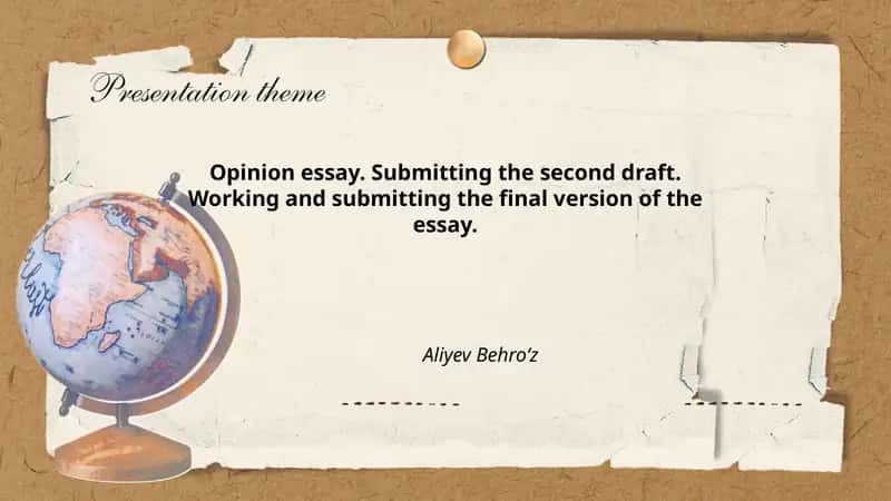 Opinion essay