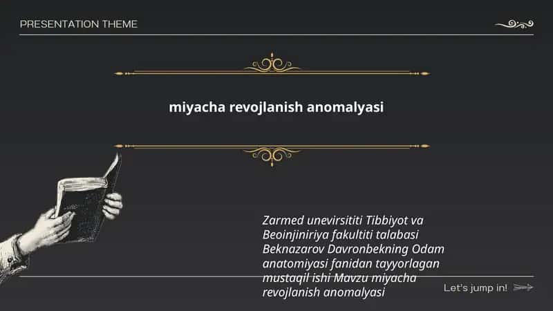 miyacha revojlanish anomalyasi