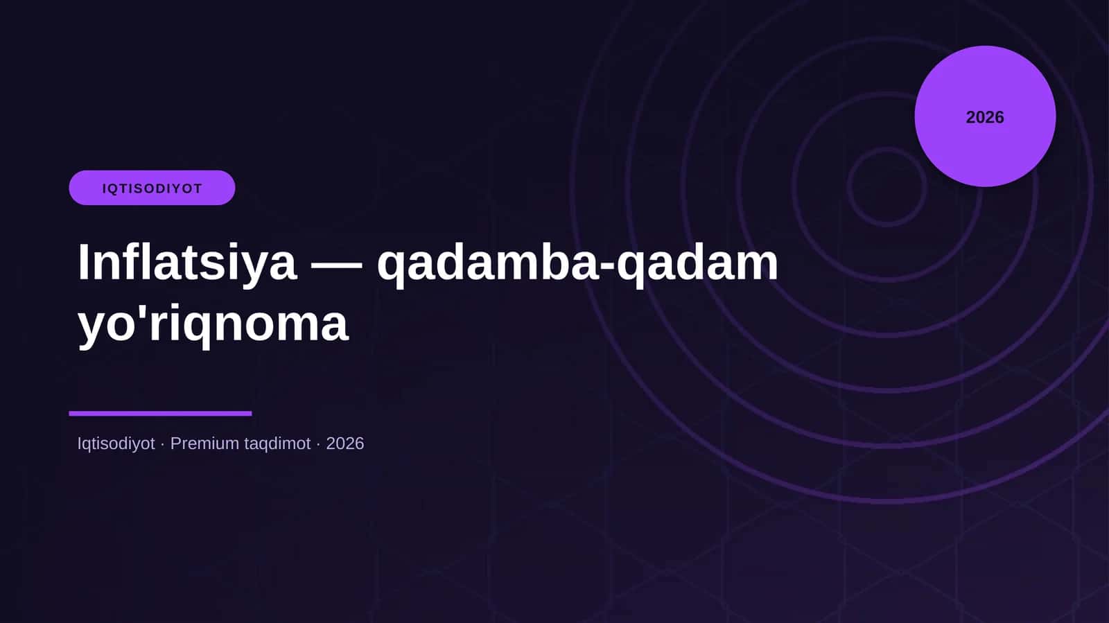 Inflatsiya — qadamba-qadam yo'riqnoma