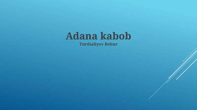 Adana kabob