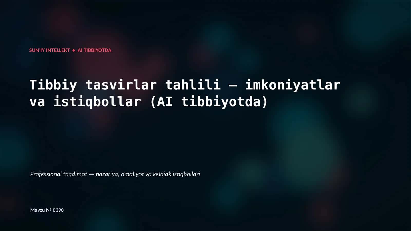 SUN'IY INTELLEKT