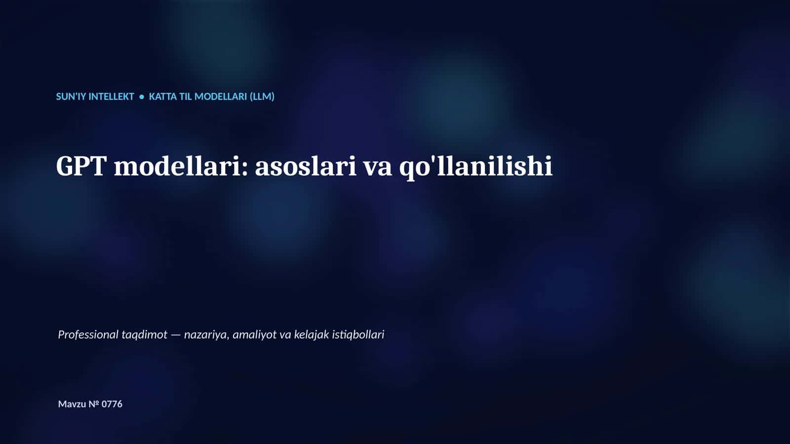 Katta Til Modellari (LLM)