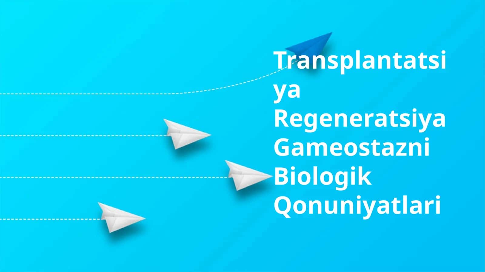 Transplantatsiya Regeneratsiya Gameostazni Biologik Qonuniyatlari
