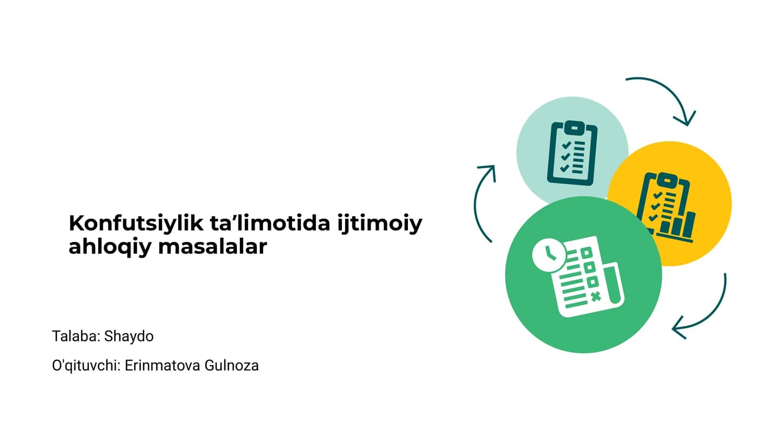 Konfutsiylik taʼlimotida ijtimoiy ahloqiy masalalar