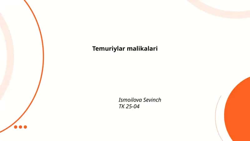 Temuriylar malikalari