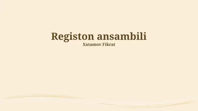 Registon ansambili