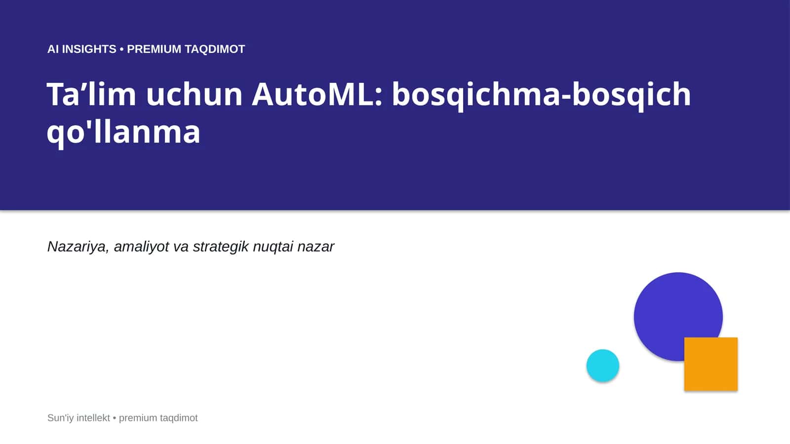 AUTOML