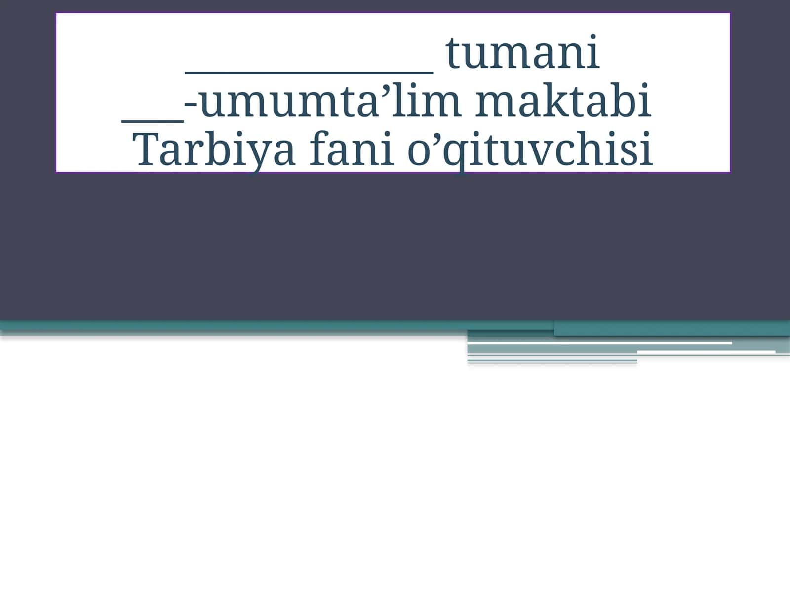 Minnatdorlik yuragimda yashaydi