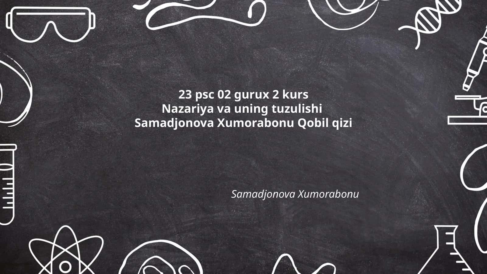 Nazariyaning Mohiyati