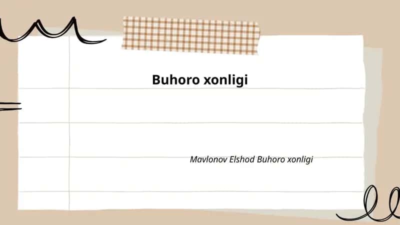 Buhoro xonligi