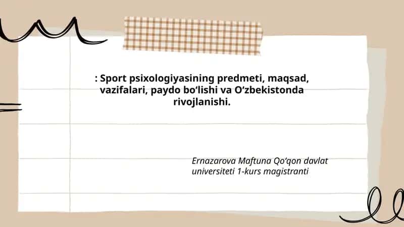 Sport psixologiyasi