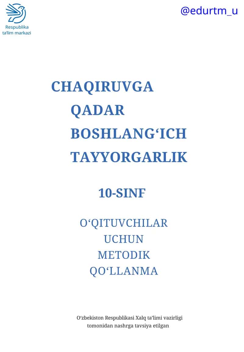 Chaqiruvga qadar boshlang‘ich tayyorgarlik