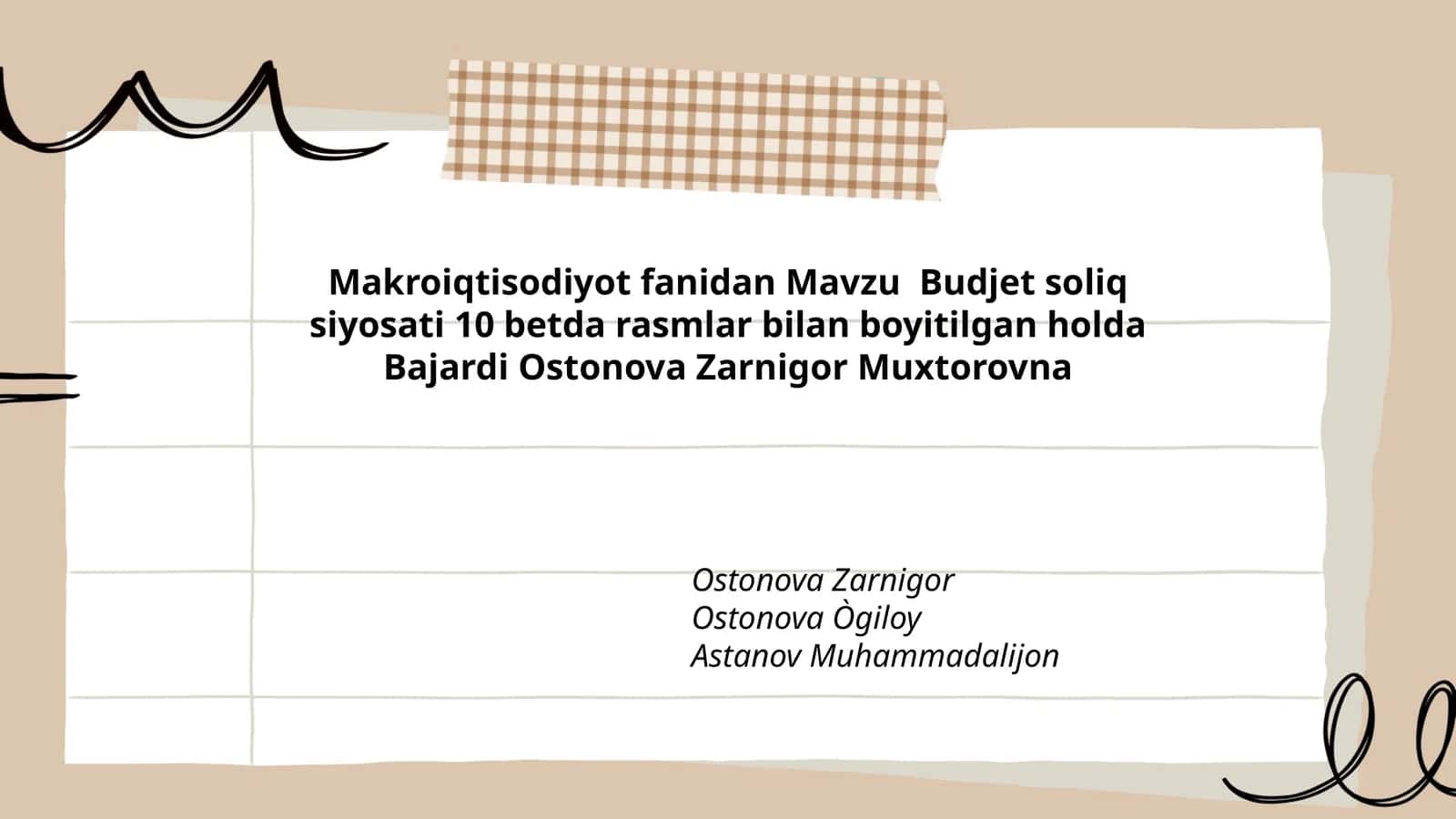 Budjet soliq siyosati