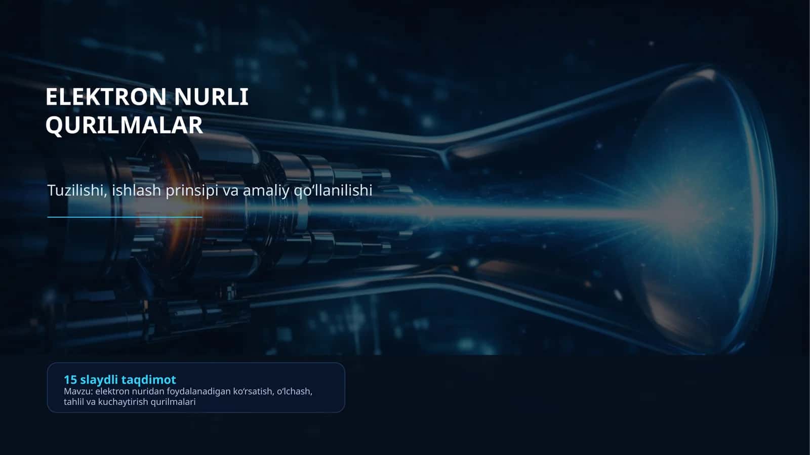 ELEKTRON NURLI QURILMALAR