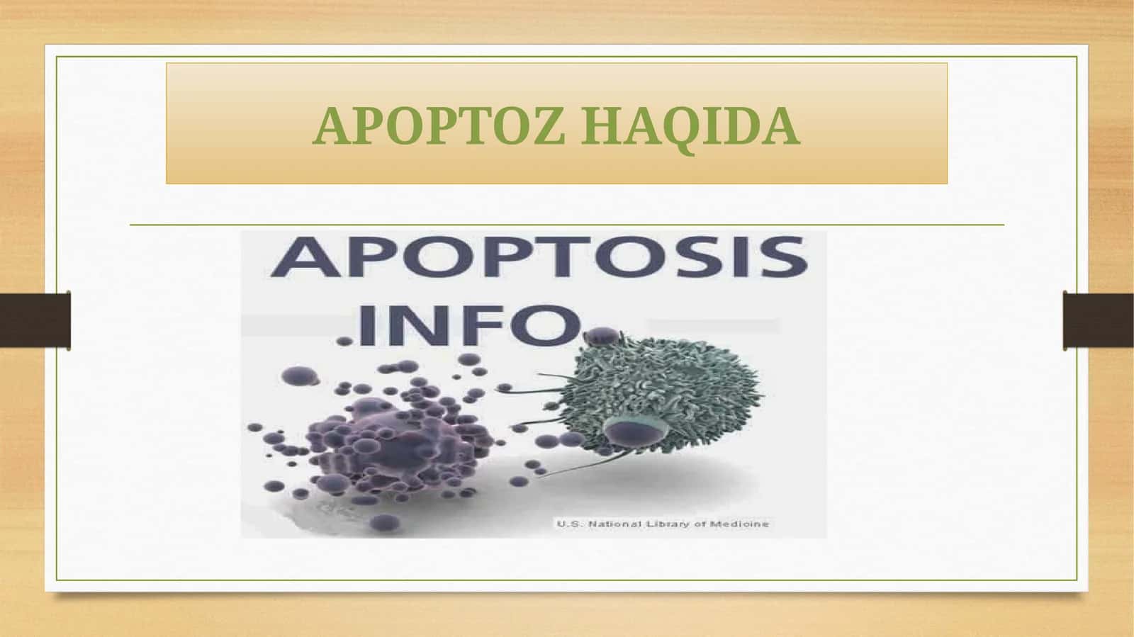 Apoptoz haqida