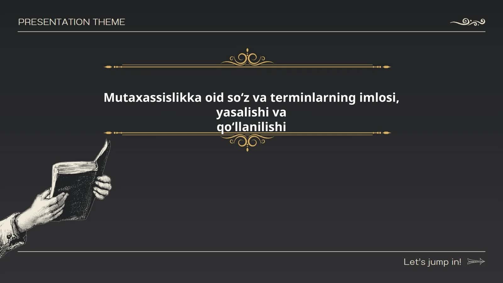 Mutaхаssislikka оid so‘z va terminlarning imlosi, yasalishi va qo‘llanilishi