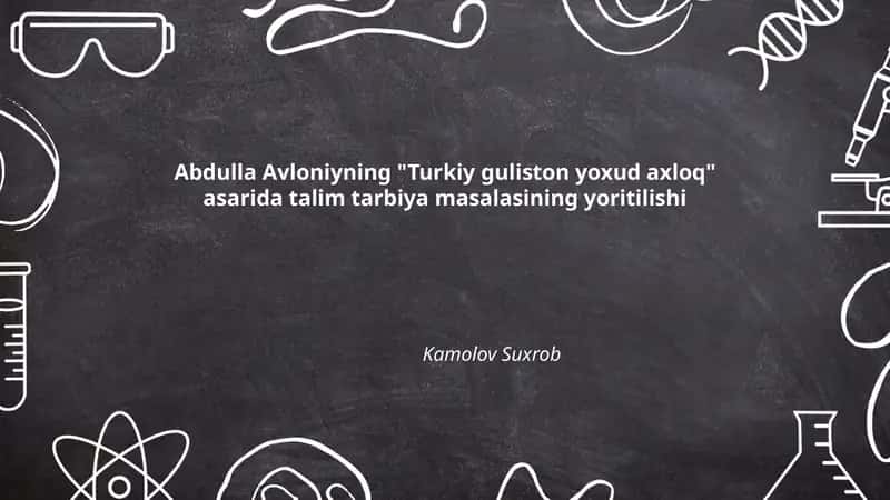 Turkiy guliston yoxud axloq