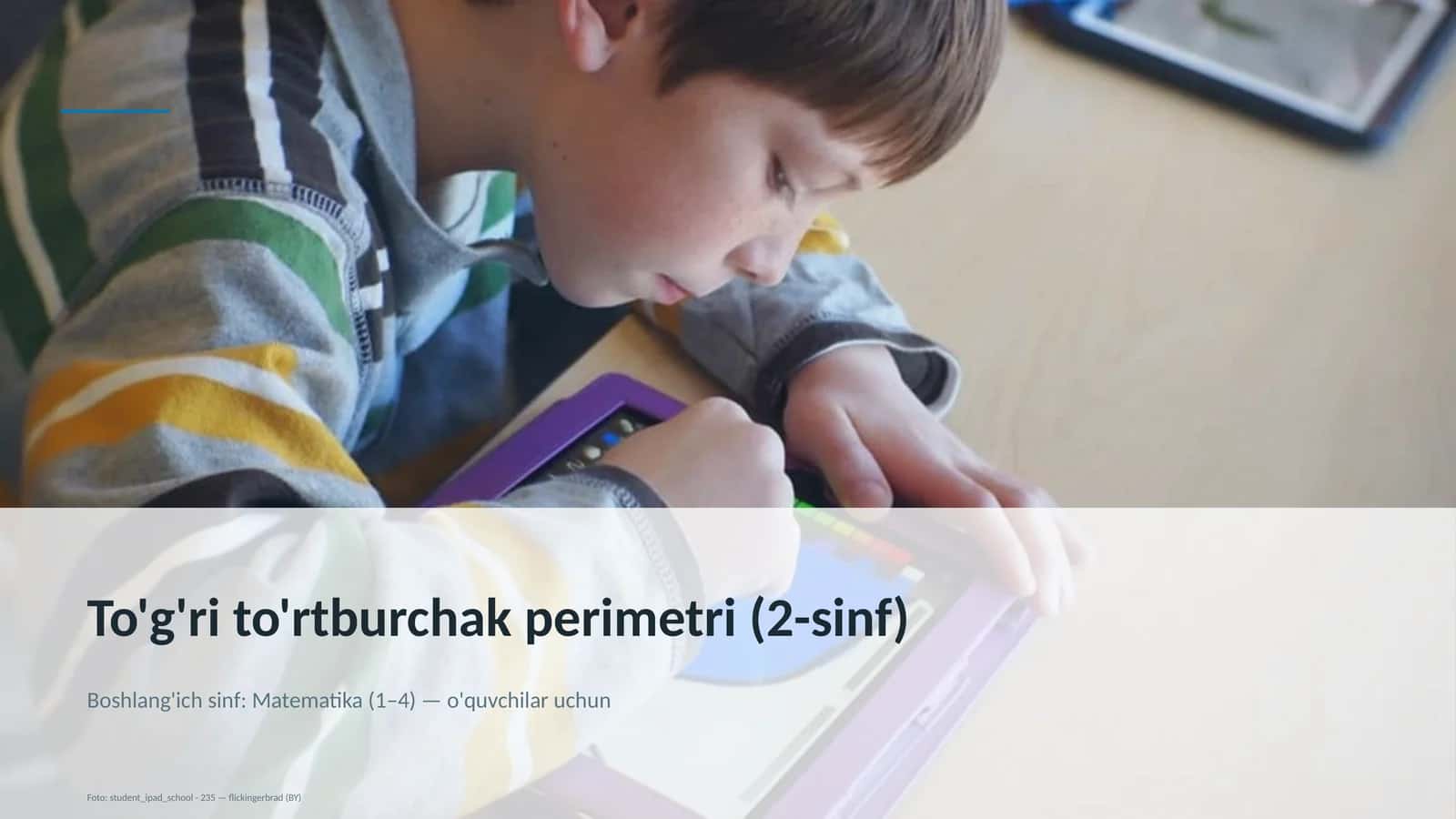 To'g'ri to'rtburchak perimetri (2-sinf)