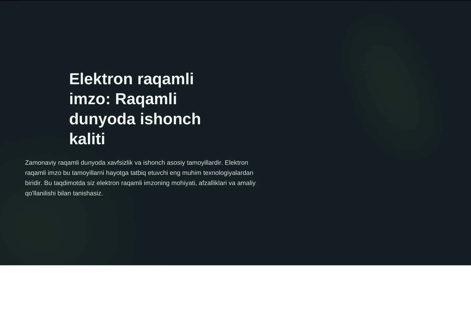 Elektron raqamli imzo