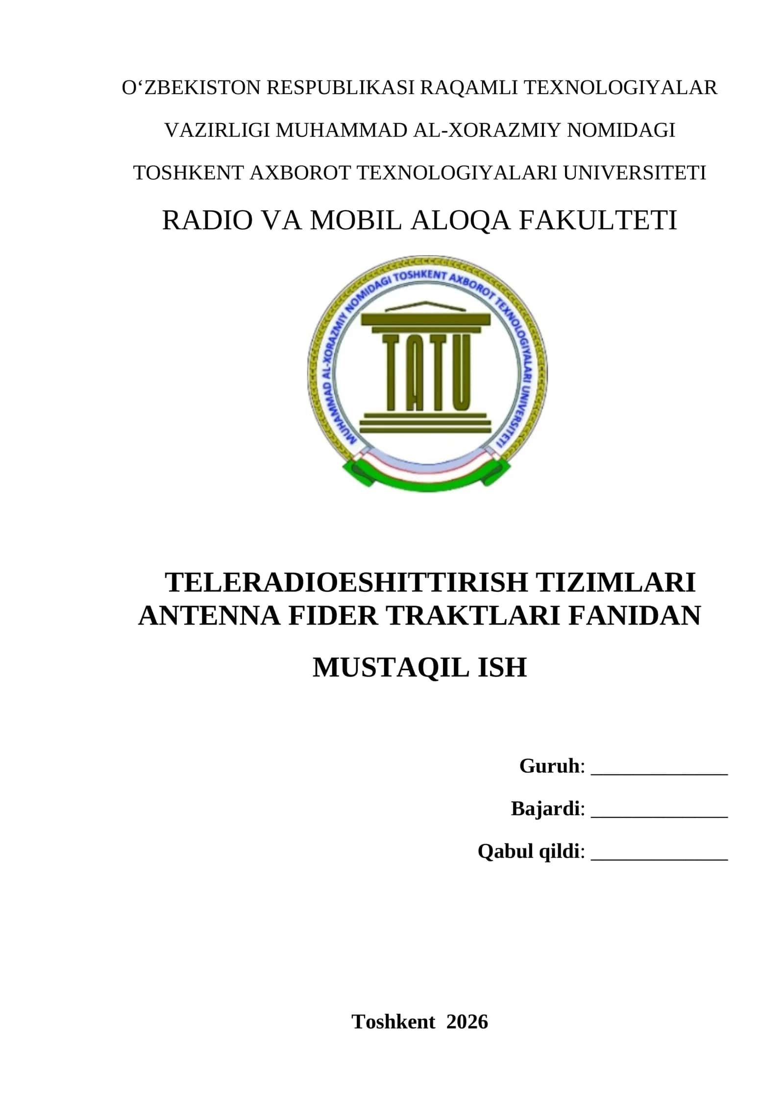 Antenna-fider traktlarida signal yo‘qolishi va ularni kamaytirishning zamonaviy usullari