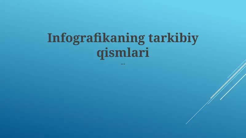 Infografikaning tarkibiy qismlari