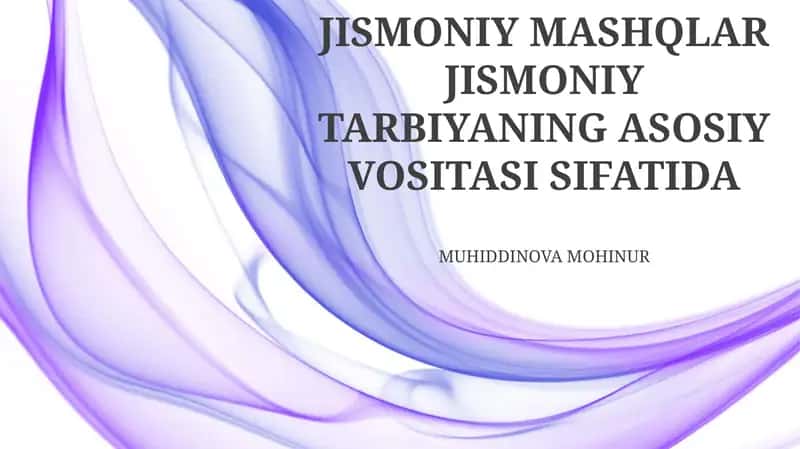 Jismoniy Mashqlar