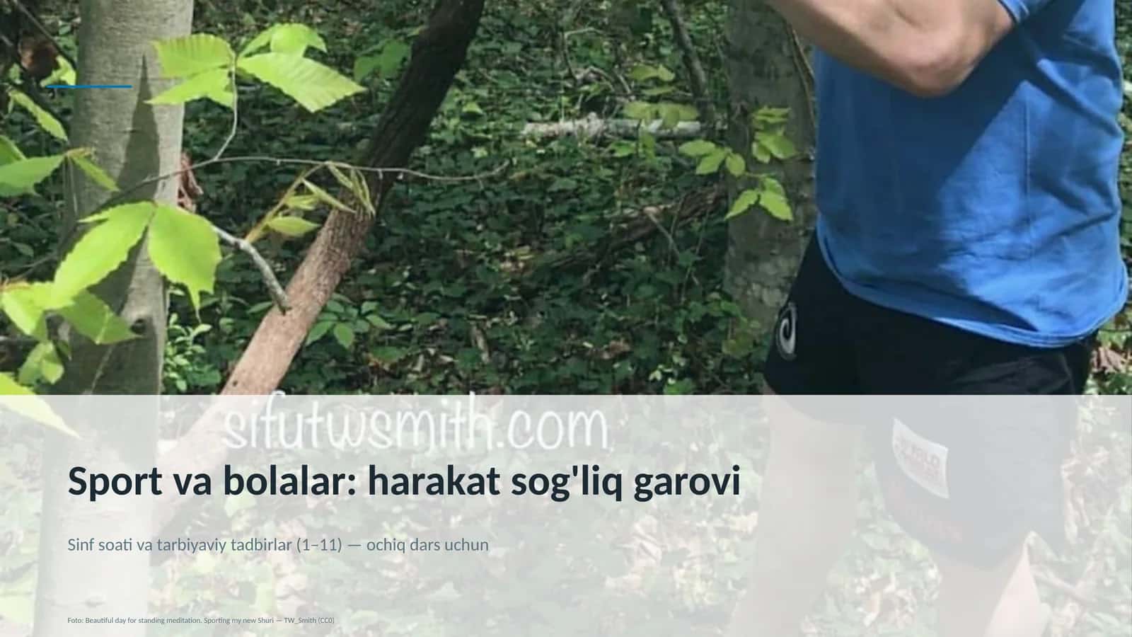 Sinf soati va tarbiyaviy tadbirlar (1–11) — ochiq dars uchun