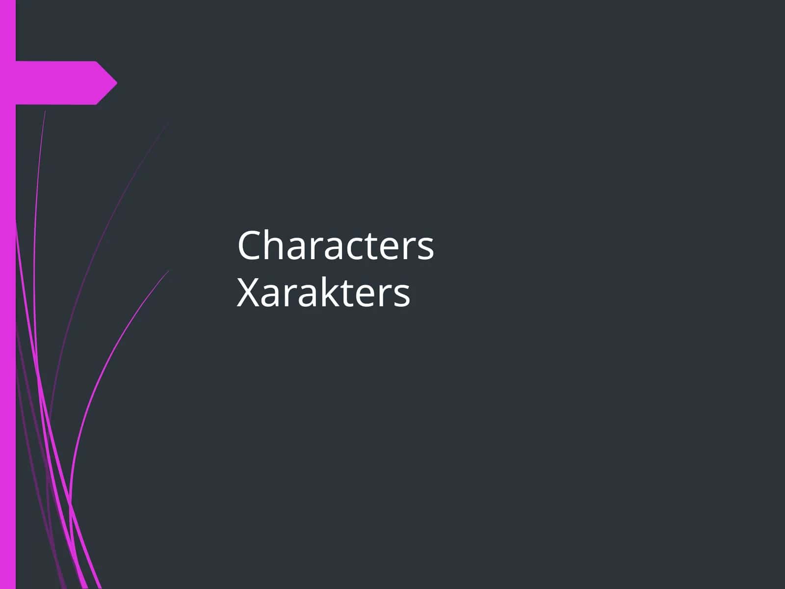 CharactersXarakters