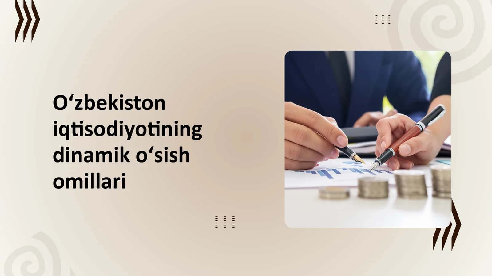 Oʻzbekiston iqtisodiyotining dinamik oʻsish omillari