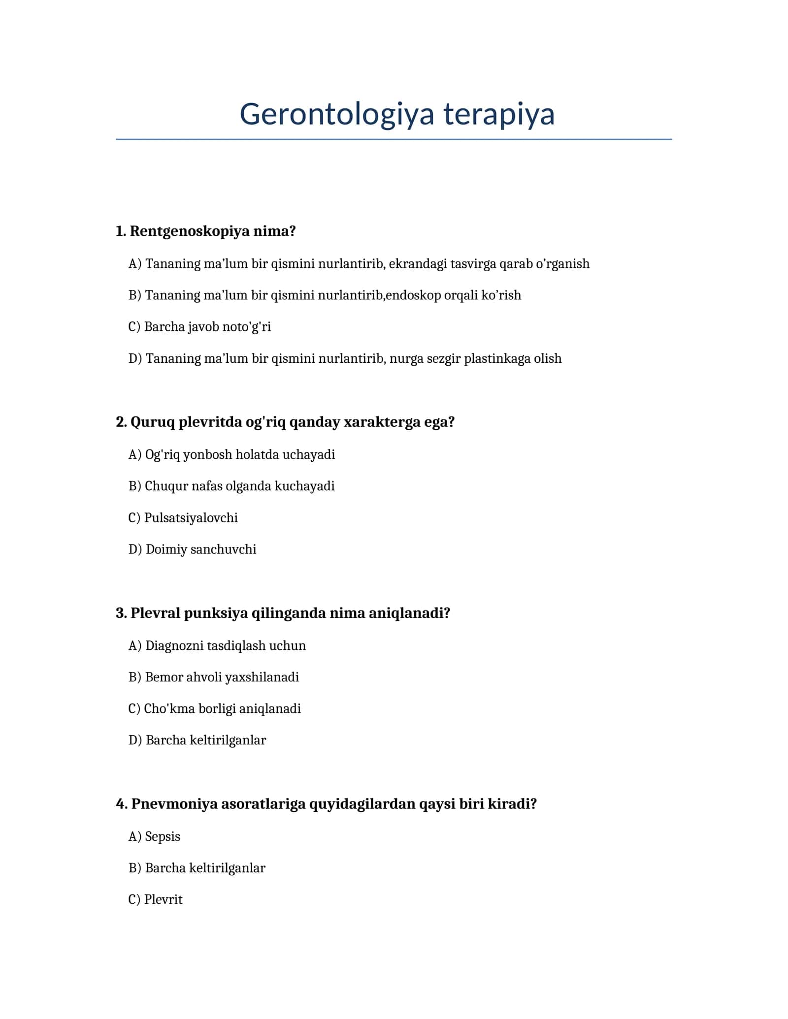 Gerontologiya terapiya