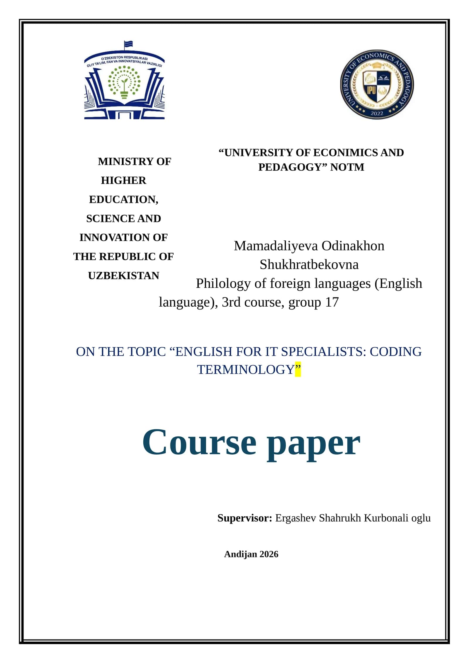 BUSINESS ENGLISH: NEGOTIATION SKILLS TRAINING