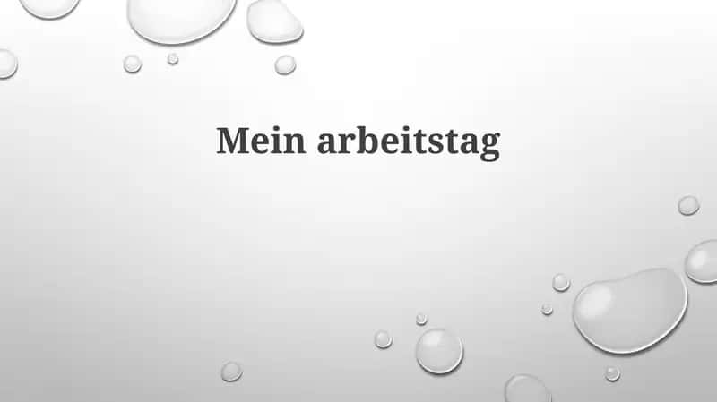 Mein Arbeitstag