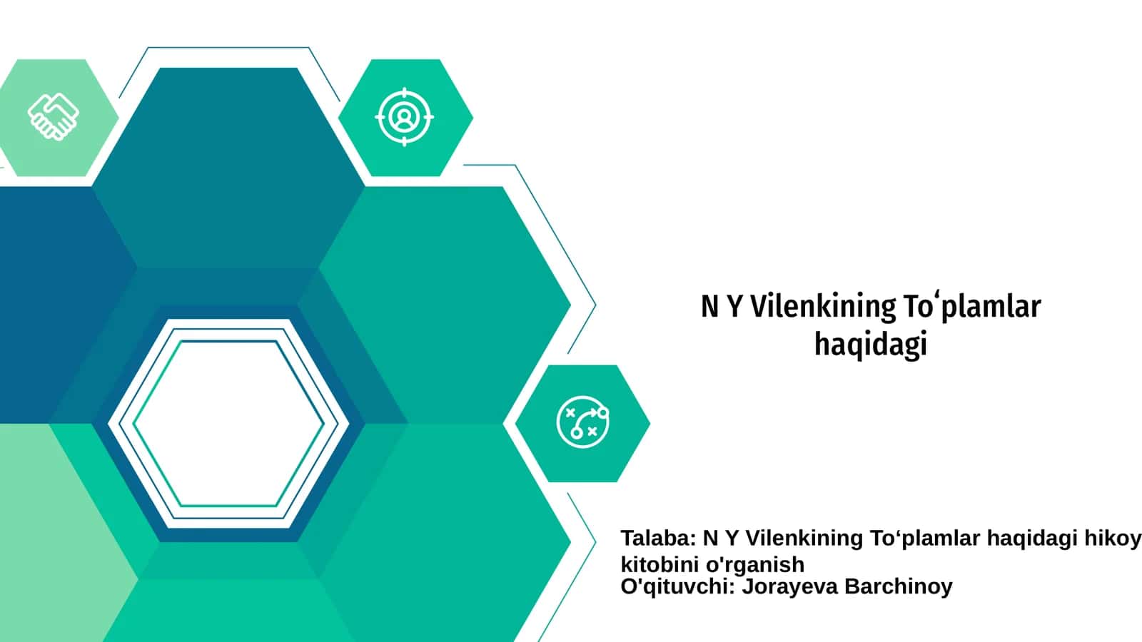 N Y Vilenkining Toʻplamlar haqidagi