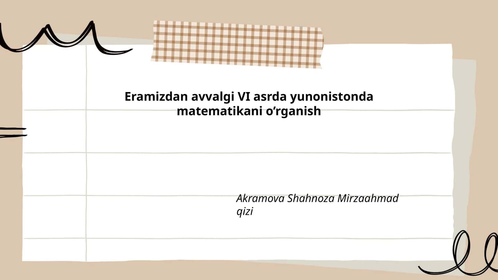 Yunoniston matematikasi