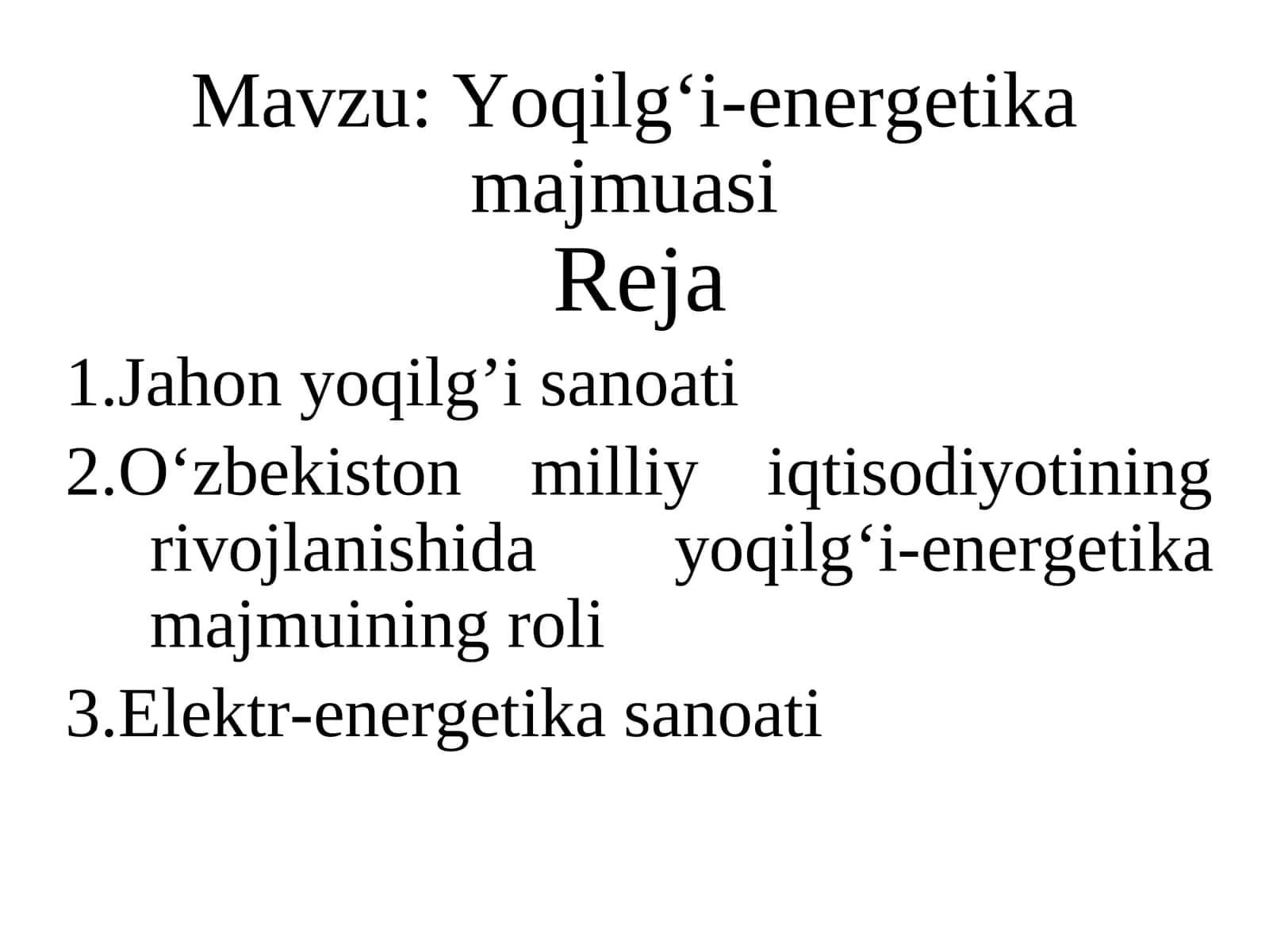 Yoqilg‘i-energetika majmuasi