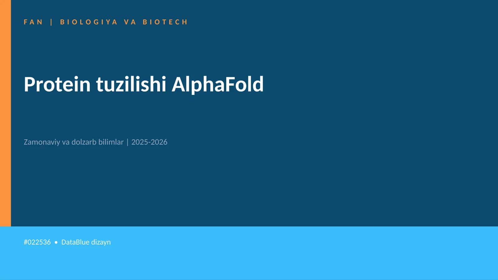 Protein tuzilishi AlphaFold