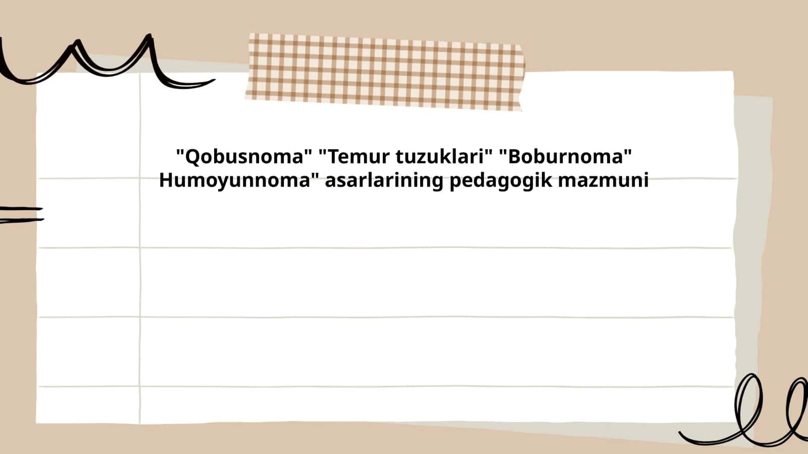 Qobusnoma, Temur tuzuklari, Boburnoma, Humoyunnoma