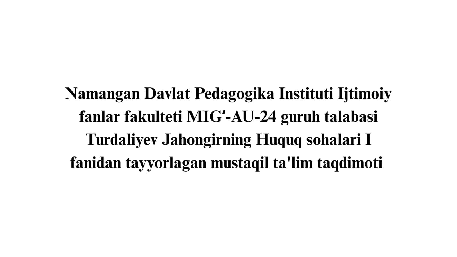 Ma'muriy jarayon