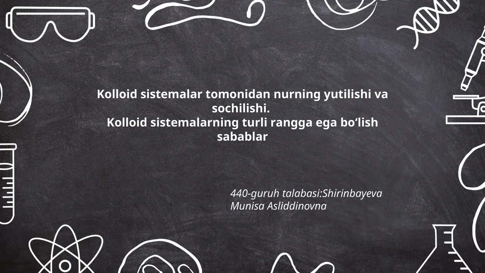 Kоllоid sistеmаlаrning turli rаnggа egа bo‘lish sаbаblаr