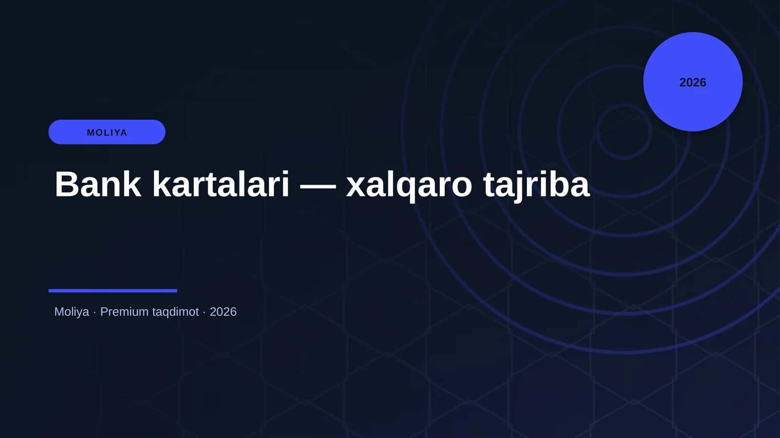 Bank kartalari — xalqaro tajriba