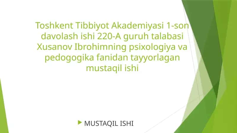 Tibbiyot Xodimlari Da Emotsional Holatlar Ning O'ziga Xosligi: Stress Va Uning Bosqichlari, Bartaraf Etish Yo'llari
