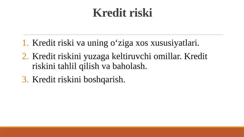 Kredit riski