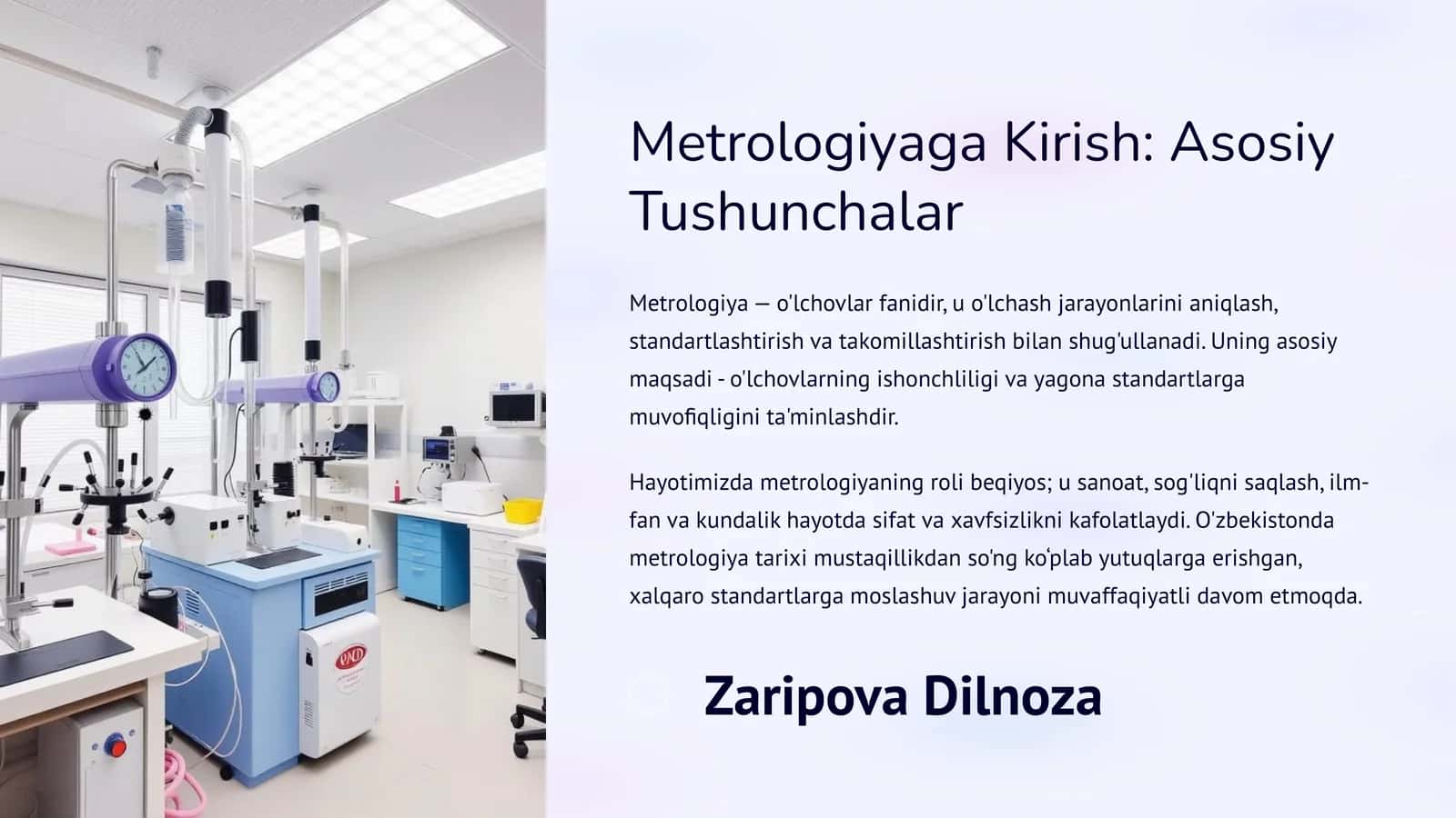 Metrologiyaga Kirish: Asosiy Tushunchalar