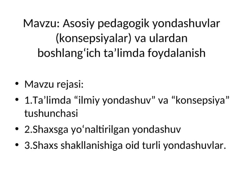 Muammoli ta’lim –rivojlantiruvchi ta’lim texnologiyasi