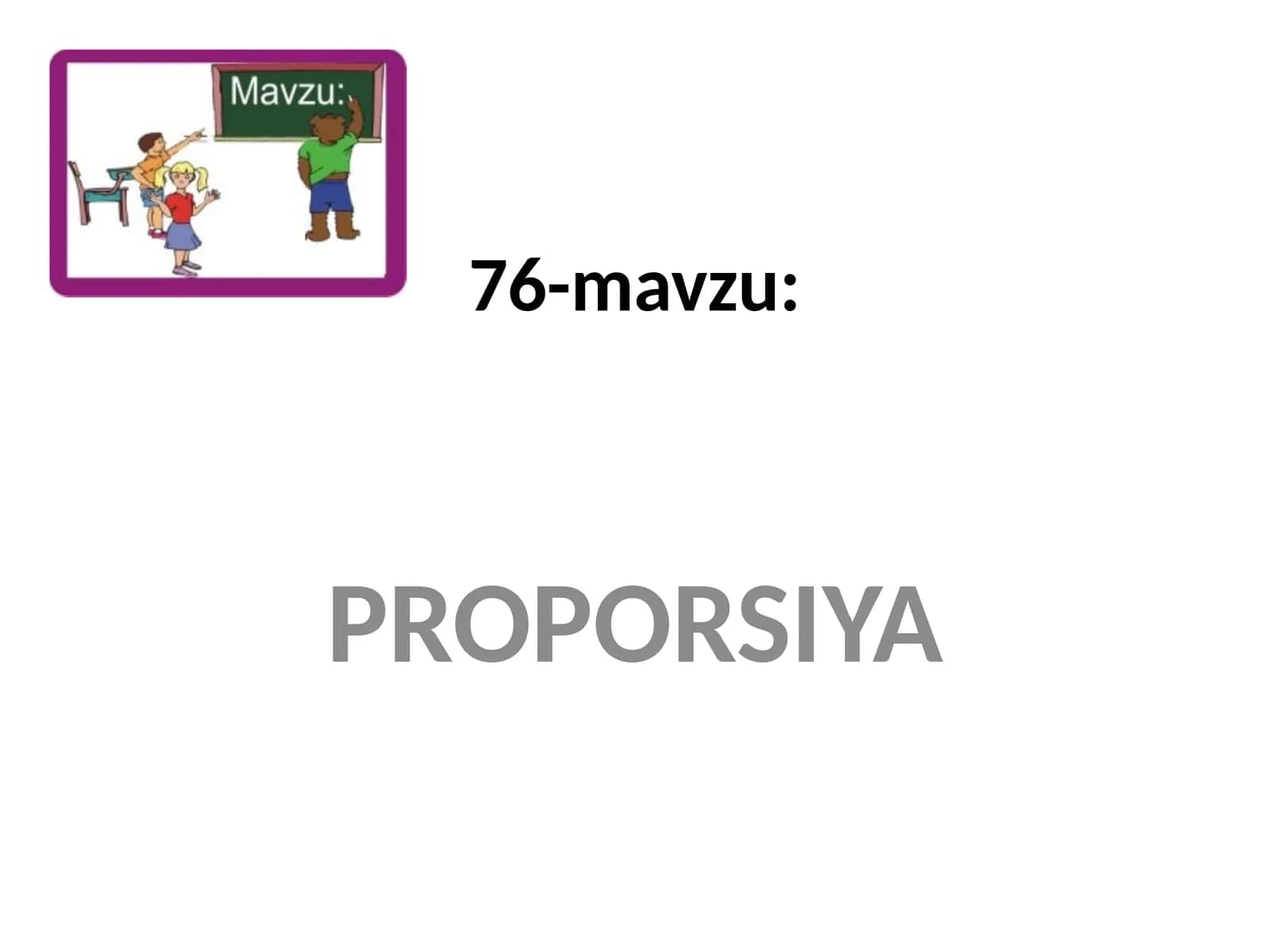 Proporsiya