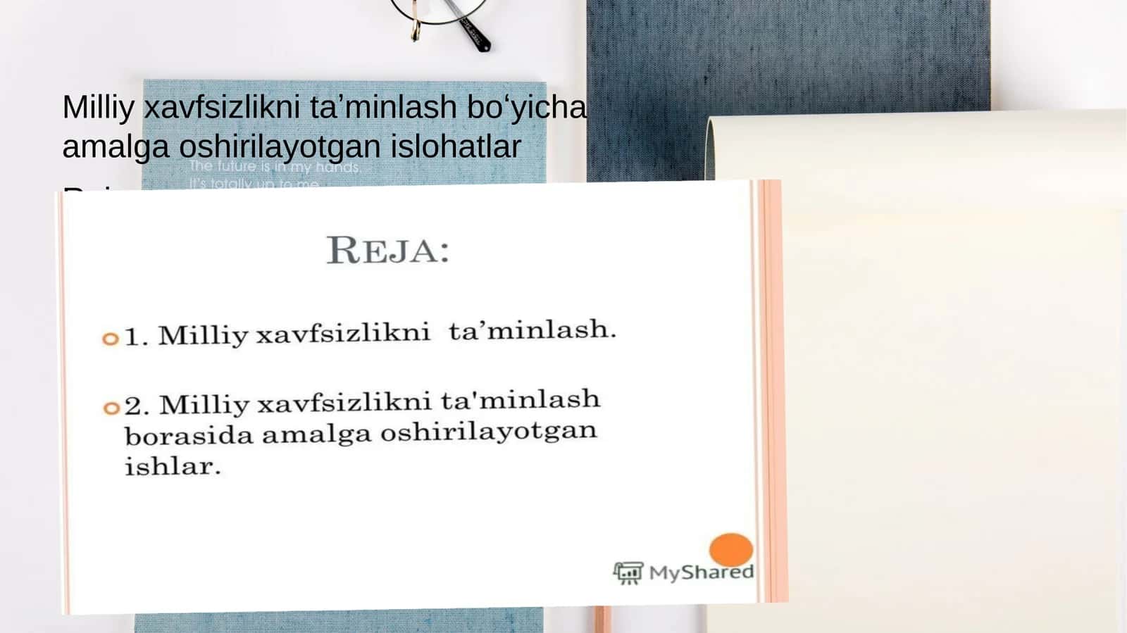 Milliy xavfsizlikni taʼminlash boʻyicha amalga oshirilayotgan islohatlar